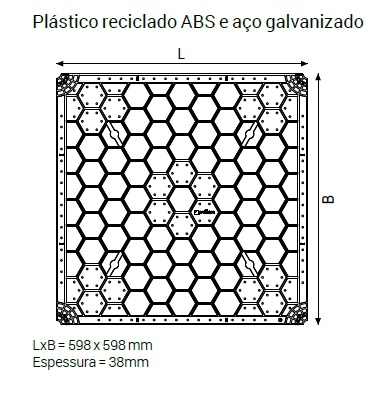 Grelha para apoio de cerâmica SUPATRAY